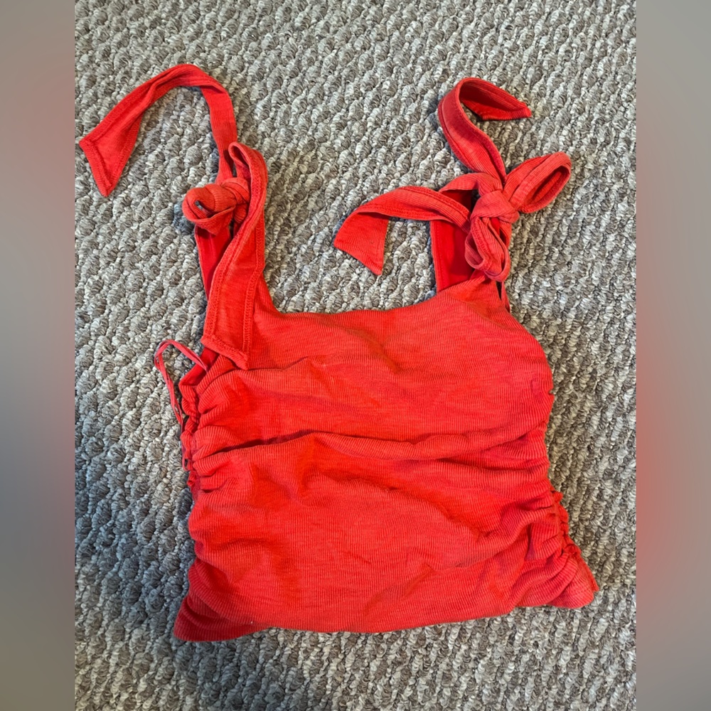 Sunset orange free people tank